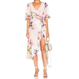 Ganni Tilden wrap dress (size S/36)